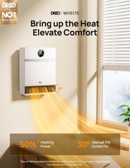 DREO WH517S Smart Wall Heater 1500W WiFi Alexa 150 sq ft Timer Oscillation
