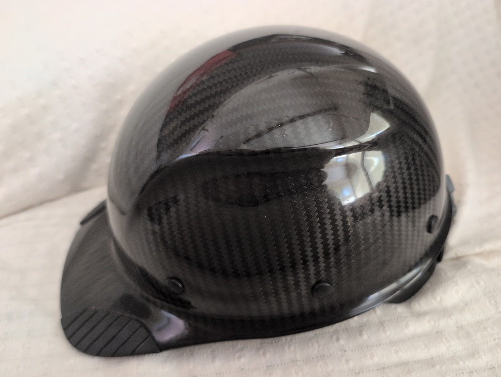 Lift Safety Dax Carbon Fiber Cap Hard Hat Matte Black Minor Scratches.