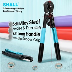 SHALL 2-IN-1 Pex Crimping Clamp Cinch & Remove Tool with Pipe Hose Cutter,…