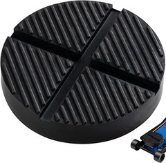 Universal Floor Jack Rubber Pad, Cross Beam Adapter, Pinch 1 PACK, Black