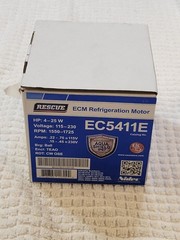 US Motor 4-25W 1550-1725 rpm, 4 Poles, 1 shaft, TEAO Enclosure, Rescue ECM Multi