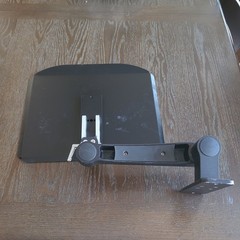 ICW Ultra Laptop Tray(16.25×14.25), 15″ arm length Wall Mount in Black.