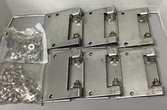 Lot of 6 B-Line 9SS6-8036 Horizontal Adjustable Splice Plate, Stainless, 6″ (R90