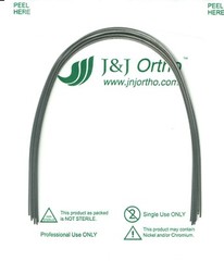 J&J Ortho™ Orthodontic Stainless Steel Arch wire Rectangular(10pcs)Ovoid Natural