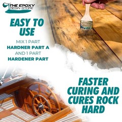 MARINEGUARD 8000 – CLEAR EPOXY RESIN, TABLETOPS, CONCRETE, FIBERGLASS -1.5 GAL