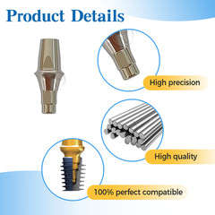 1/5/10/20 pcs Straight abutment fit to Straumann ITI RC GH1.0 /2.0/3.0 platform