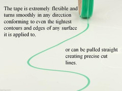 Knifeless Finish Line Vinyl Wrap Cutting Tape 50 Meter Roll (164 Ft) for Stripes