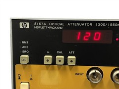 Hewlett Packard HP 8157A Optical Attenuator 1300/1550nm + Option 011