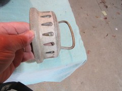 Vtg 14″ Galvanized Steel Milk Strainer Filter Sieve 3pc Lot Antique Steampunk F6