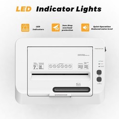 QUIETLEMON 150 Sheet Auto Feed Paper Shredder 20L Micro Cut P-5 For Office Home.