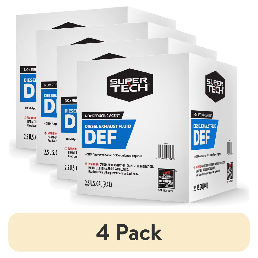 NEW 4 pack Super Tech DEF Diesel Exhaust Fluid, 2.5 gal FREESHIPPING