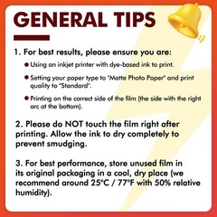 100% Clear Transparency Film for Inkjet Printer 8.5×11 60 Sheets Screen Printing