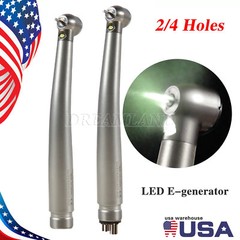 Pieza de mano LED turbina alta velocidad fibra óptica dental estilo NSK 2/4 Hole