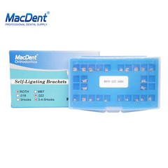 Dental Orthodontic Self-Ligating Brackets Braces Roth/MBT .022 Hook 345 MacDent