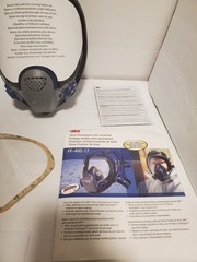 NEW! 3M Reusable Full Face Respirator Facepiece Construction Riot Gas Mask SMALL