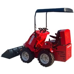 SDA-140W Ride-on Wheeled Mini Skid Steer Loader RATO Gas Engine 0.8Ton Seat-Type
