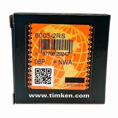 2PACK TIMKEN 6003-2RS 17X35X10MM Double Rubber Sealed Bearings Same Day Shipping