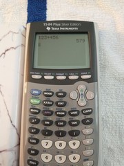 Working Texas Instruments TI-84 Plus Black And Gray Graphic Calculator
