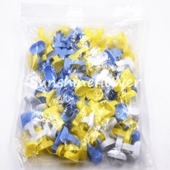 100 Pcs Dental Endo Finger Rings Disposable Dappen Dish Prophy Handy Bowl Mixing