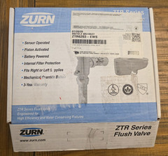 Zurn ZTR6203-EWS AQUASENSE ZTR Exposed Sensor Piston Flush Valve, 0.5 GPF