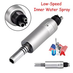 Dental Inner Water Spary Air Motor Low Speed Handpiece 4 Hole E-type 1:1 Ratio