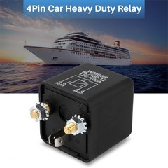 12V 100Amp 4-Pin Heavy Duty ON/OFF Split Relay For Auto Boat Van Black R3V8