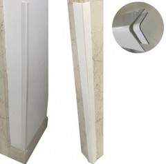 PVC Plastic Corner Protector 90 Degree Angle Edge Guard for Wall Stairs 47 in