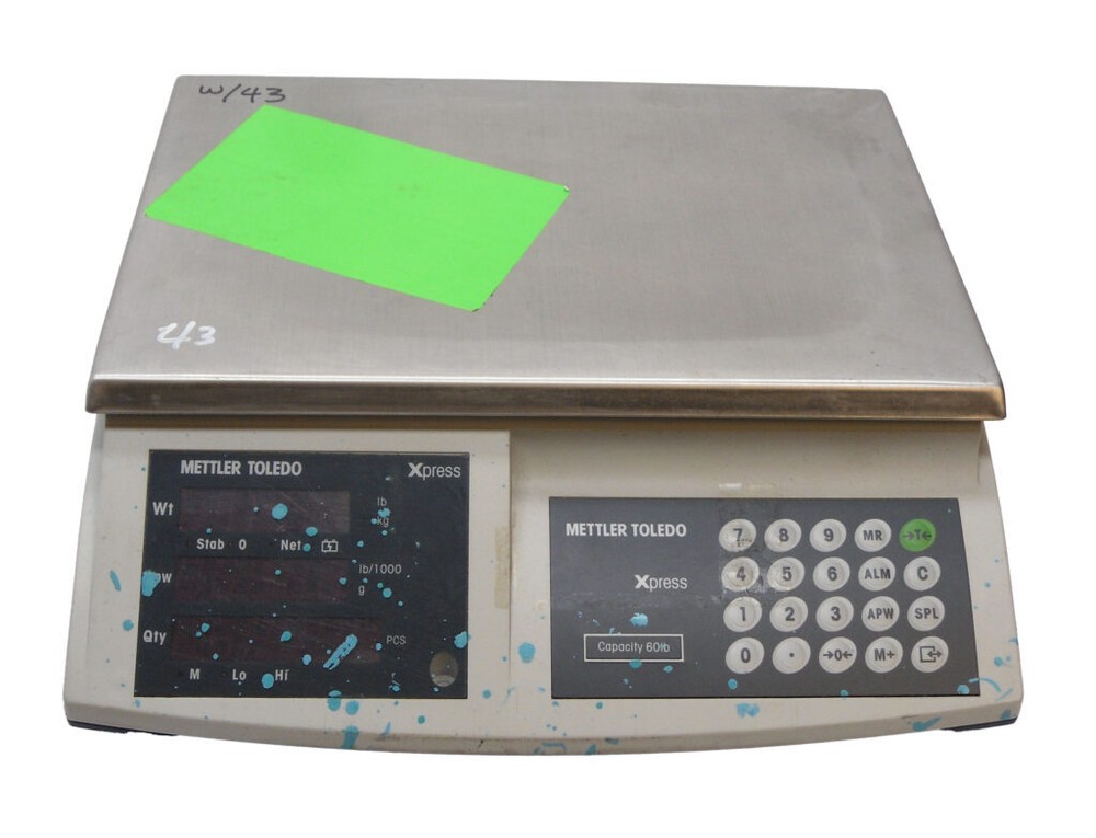 METTLER TOLEDO XTCII-4103 XPRESS SCALE 60 X 0.02 LB CAPACITY 9VDC