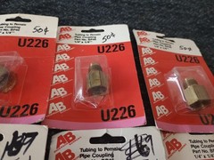 Anderson Barrows Tubing To Female Pipe Coupling Part No. Bp46 8 Lot 1/4″ X 1/4″