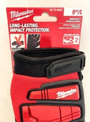 NWT – Milwaukee Demolition Impact Wrecking Gloves Black/Red, Large, 48-73-8552