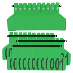 50Pcs Z Tags One-Piece TPU Large Size Cattle Ear Tags 001-050 Number Livestock A