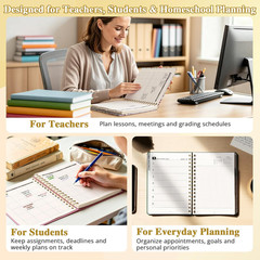 Academic Planner 2026-2027, July 2026 – June 2027, A5 Weekly & Monthly Planner,
