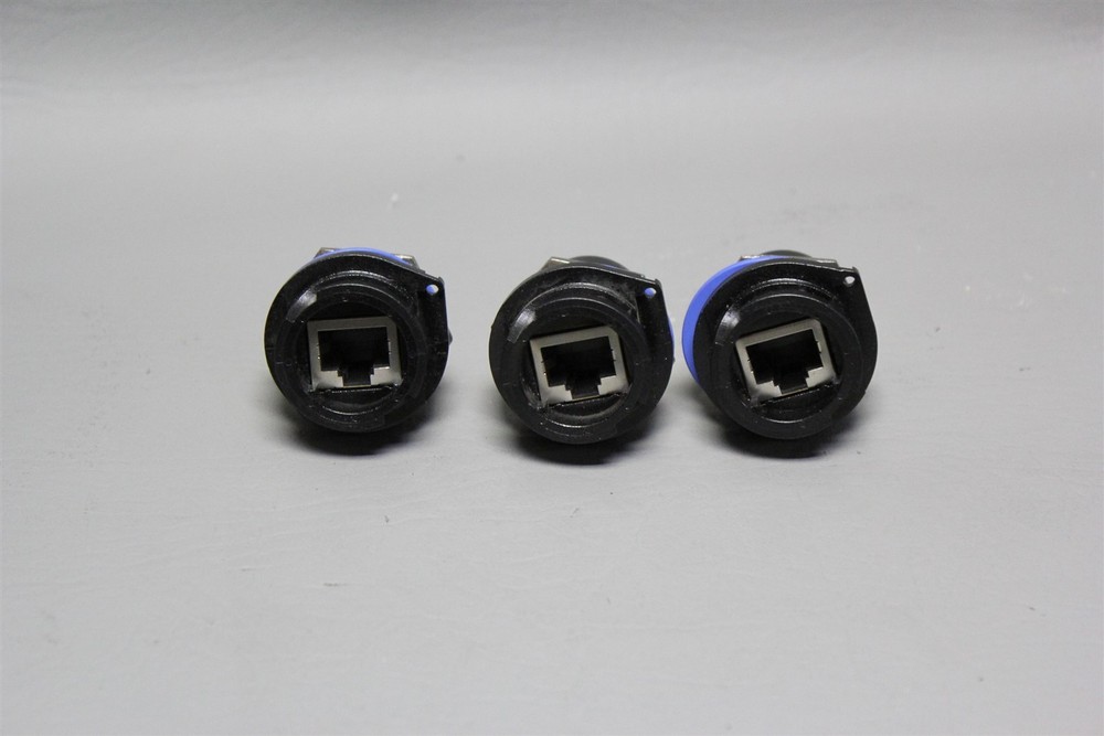 Lot of 3 NEW AMPHENOL MODULAR COUPLER CONNECTOR JACK RJ45 RJFRB71