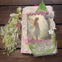 Fairy Junk Journal Silver Pink Boho Woodland Grungy Softcover 3 Signatures
