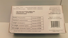 SAFEKO Vinyl Exam Grade Gloves Blue Latex Free 1 Box of 100 Gloves SMALL