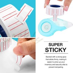 Red line Price Tag Gun Sticker 600 Labels Per Roll Refill Ink Roller For MX-5500