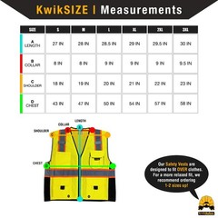 KwikSafety CLASSIC (2 PACK) Safety Vest Class 2 Hi Vis Reflective ANSI PPE