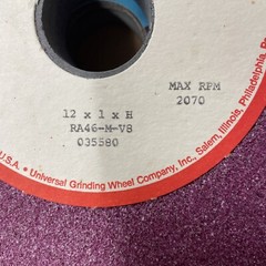 *NEW* Universal Grinding Wheel/Disc 12 x 1 x 1 2070 RPM Commercial Use RA-46M-V8