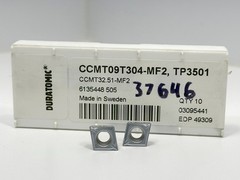 SECO CCMT32.51-MF2 CCMT09T304-MF2 New Carbide Inserts 49309 Grade TP3501 7pcs