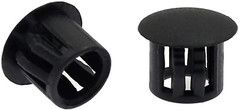60PCS 10mm 3/8″ Black Hole Plugs Plastic Flush End Caps Black NEW
