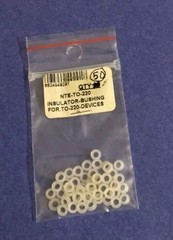 INSULATOR BUSHING FOR TO-220 DEVICES 3MM SHOULDER WASHER 50/BAG