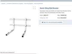 Quick sling Qswb1100 Wall Mounted Bracket