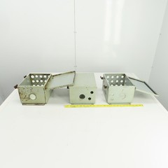 Hoffman 10″ x 8″ x 6″ Electrical Enclosure W/Back Plate Hinged Door Lot Of 3