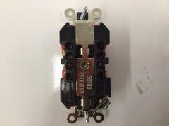 Leviton 8300 SGR Commercial Duplex Lev Lok Receptacle ( BOX OF 10)