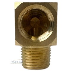 2 Pack 1/8″ NPT Brass Street Elbow 90 Degree Pipe Thread Fitting Male Female