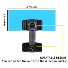 Acrylic Stick-On Security Mirror, Wide Angle Convex Rear View Mirror for Cubi…