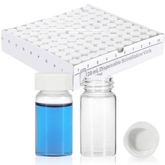 500x 20ml Scintillation Vials Glass vial Sample vials Lab vials w/ cap PE gasket