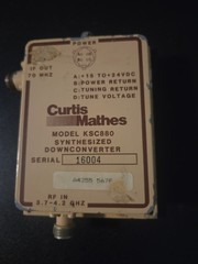 Curtis Mathes Synthesized Downconverter Untested 3.7-4.2GHz RF In, Model KSC880