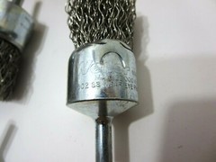 WEILER 10024 1″ .020 Stainless Crimped Wire End Brush BOX OF 10 – Made in USA