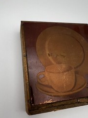 Vintage Mayer China Original Pattern Copper Printers Block Made In Pittsburgh PA